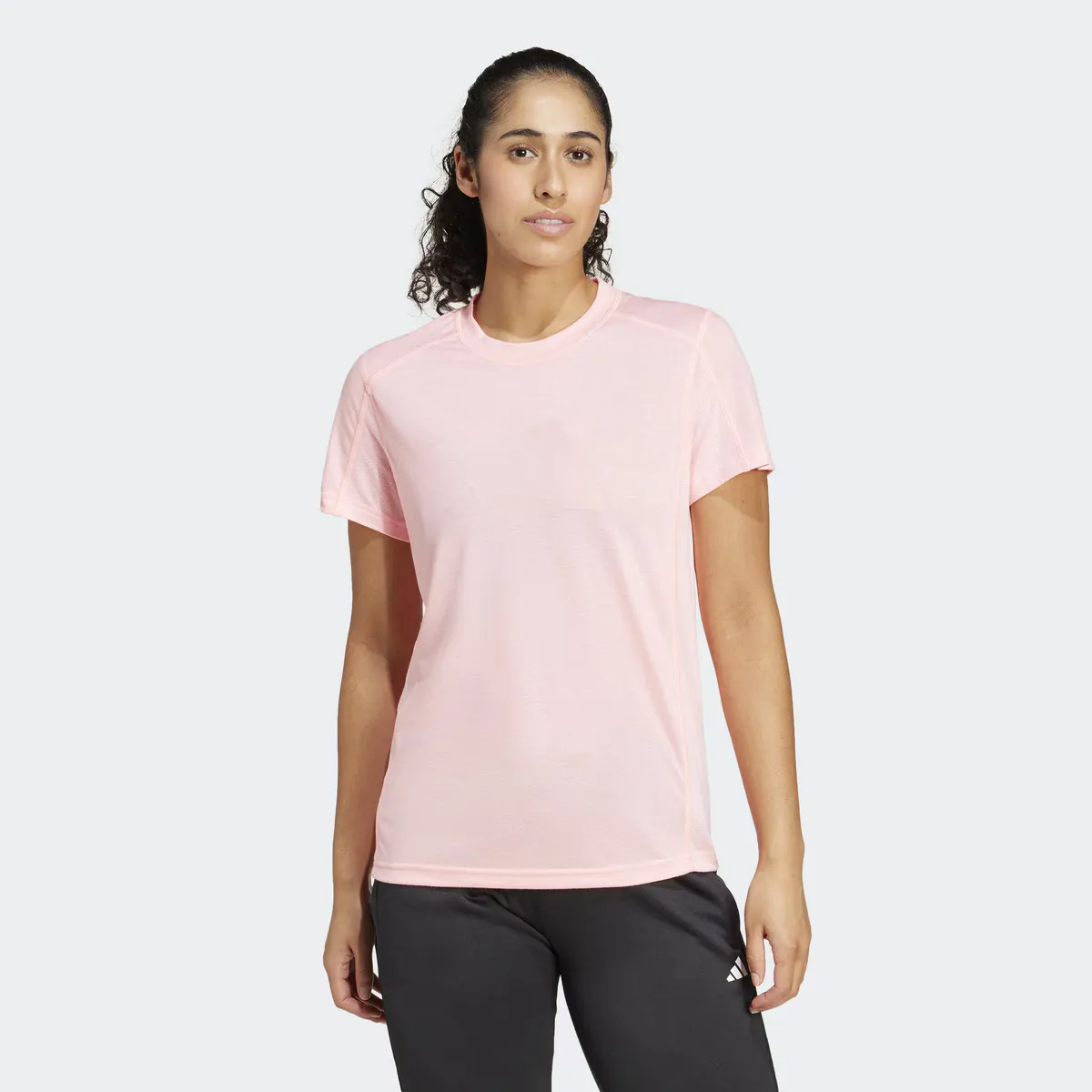 

Женская футболка Adidas Train Essentials Big Performance Logo Training, розовый