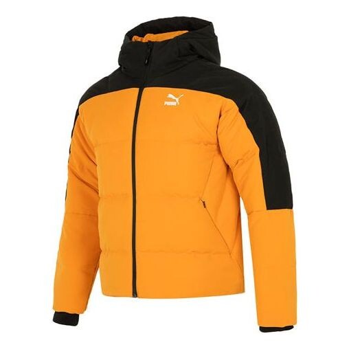 

Куртка colorblock padded down jacket 'orange' Puma, оранжевый