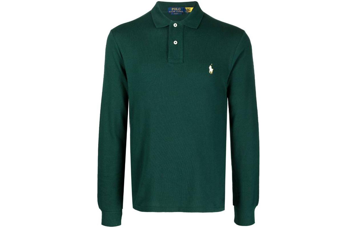 

Поло с вышитым логотипом Polo Ralph Lauren, зеленый