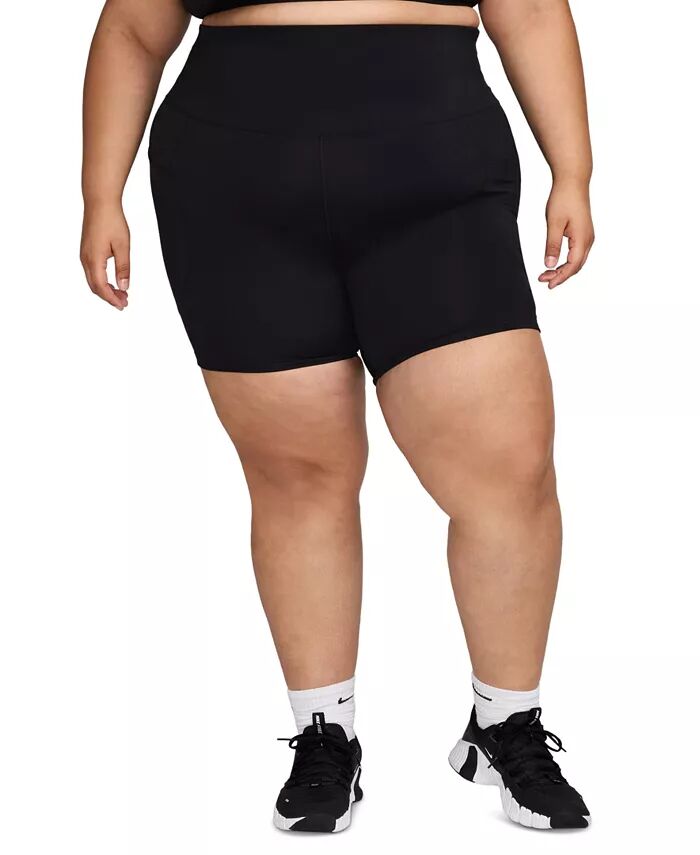 

Байкерские шорты Plus Size One с высокой талией 8 дюймов Nike, черный