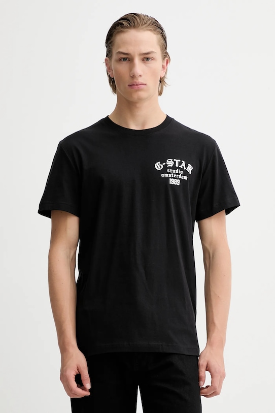 

Хлопковая футболка G-Star, черный
