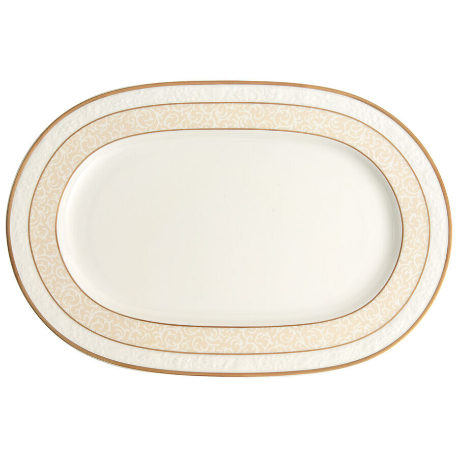 

Тарелка слоновая кость овальная 35см Villeroy & Boch, бежевый