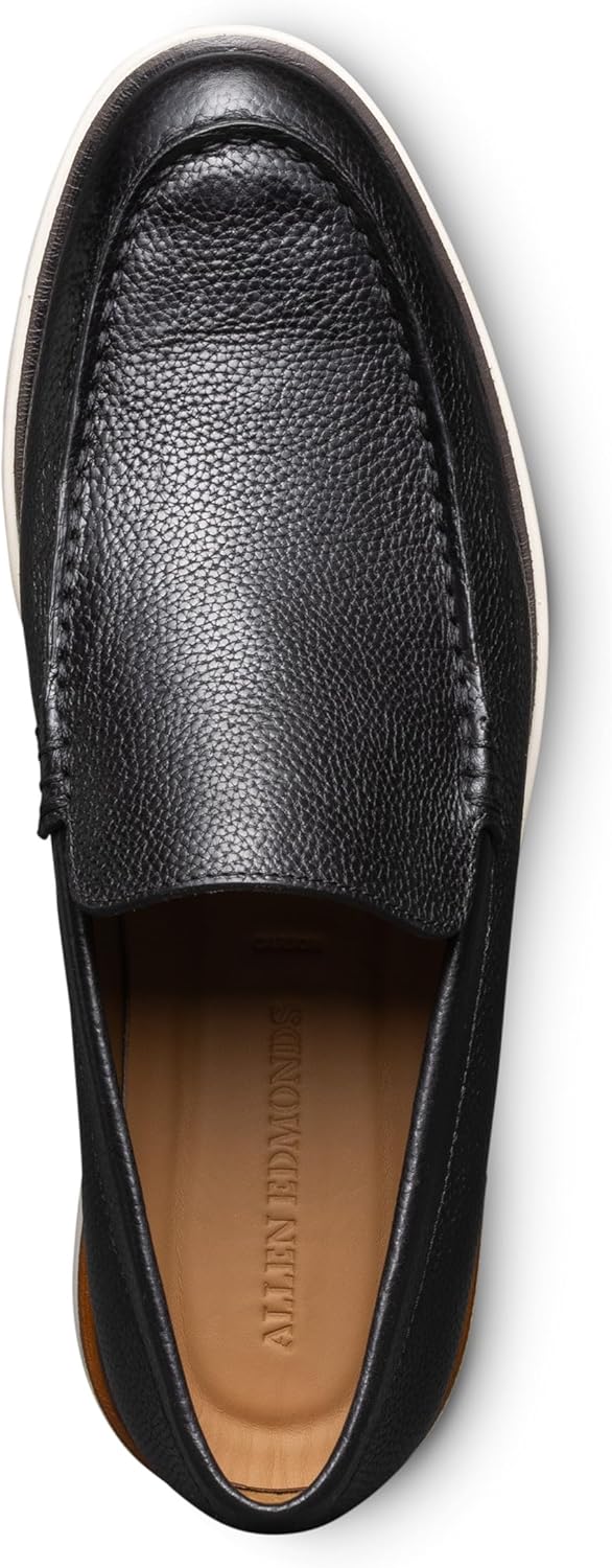 Мужские лоферы без шнурков Allen Edmonds Carson из замши, черный — фото 4
