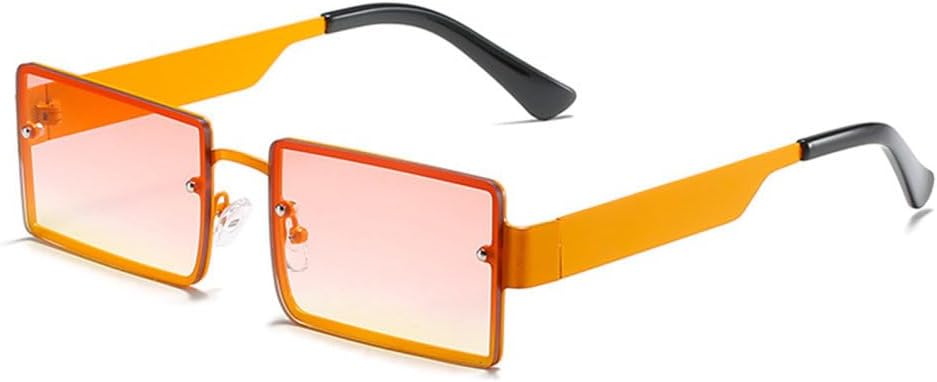 

Солнцезащитные очки MUTYNE в прямоугольной оправе, для женщин и мужчин, с градиентным переходом цвета, классические женские очки с защитой от УФ-излучения UV400, Orange Pink Yellow