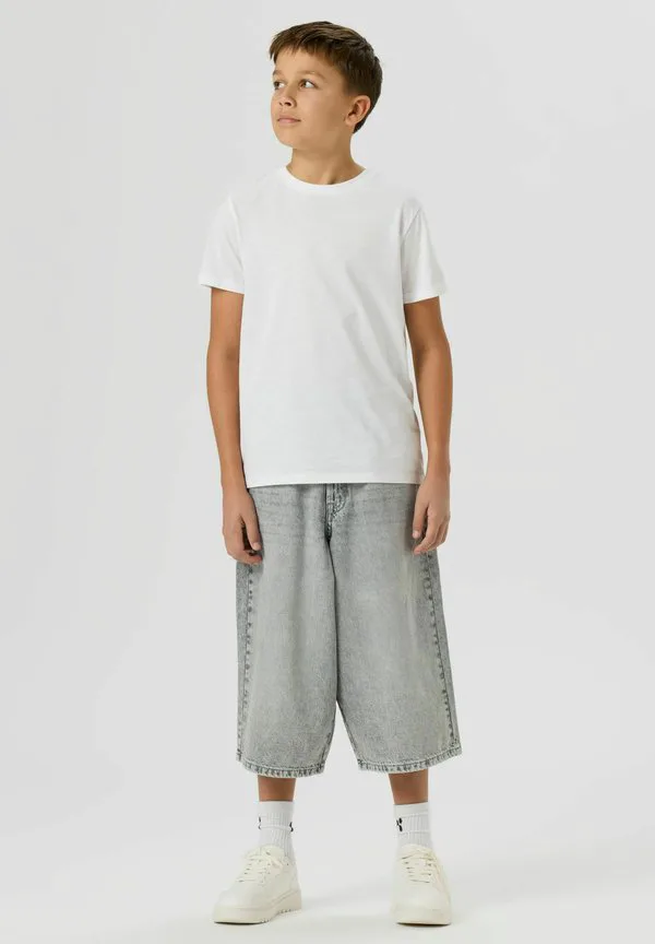 Широкие джинсовые шорты Two Soon, Light Grey Denim