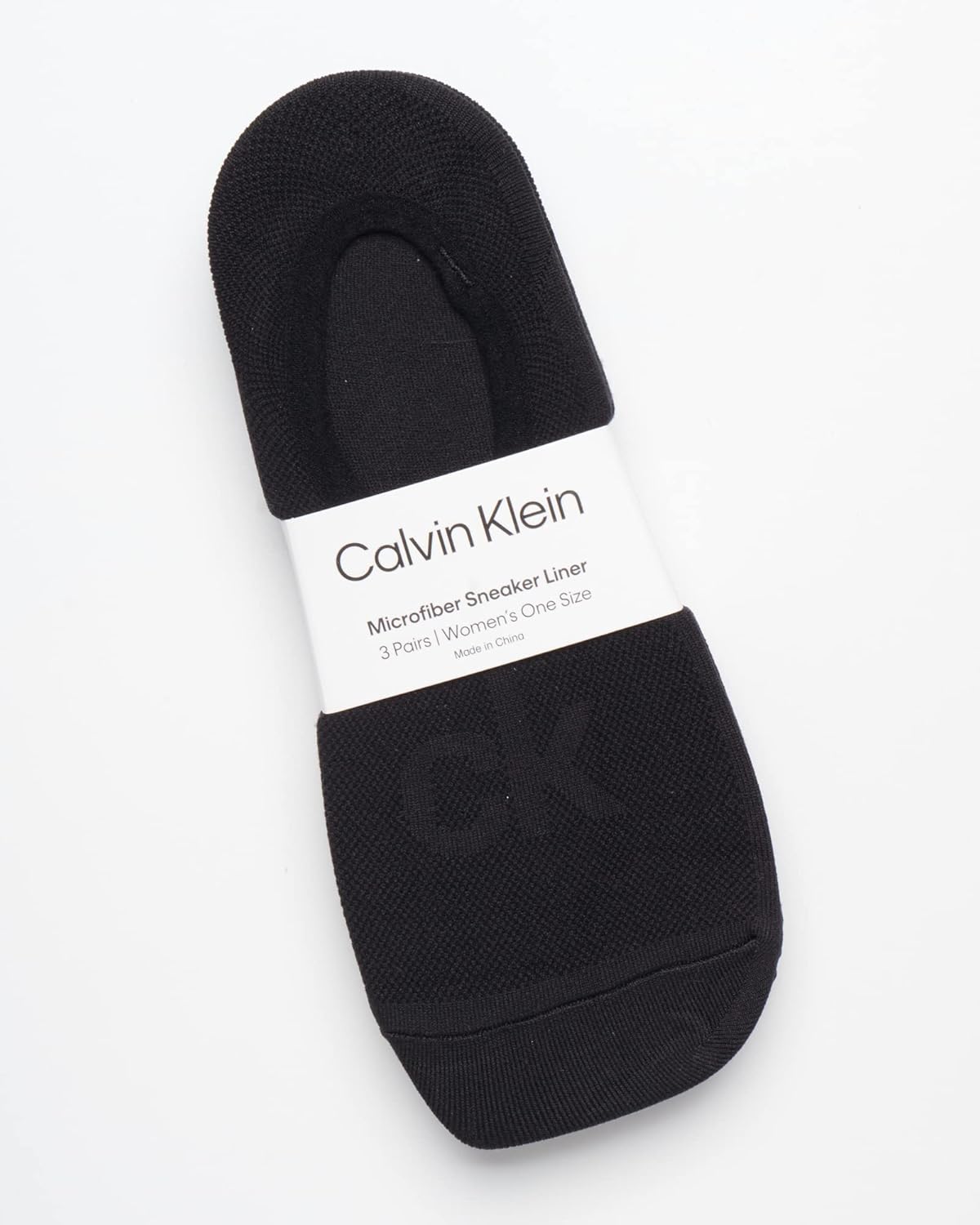 Женские носки Calvin Klein - легкие, с низкой посадкой (3 пары), Black — фото 2