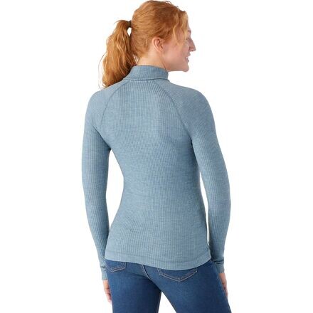 

Водолазка в рубчик Thermal Merino - женская Smartwool, цвет Lead Heather