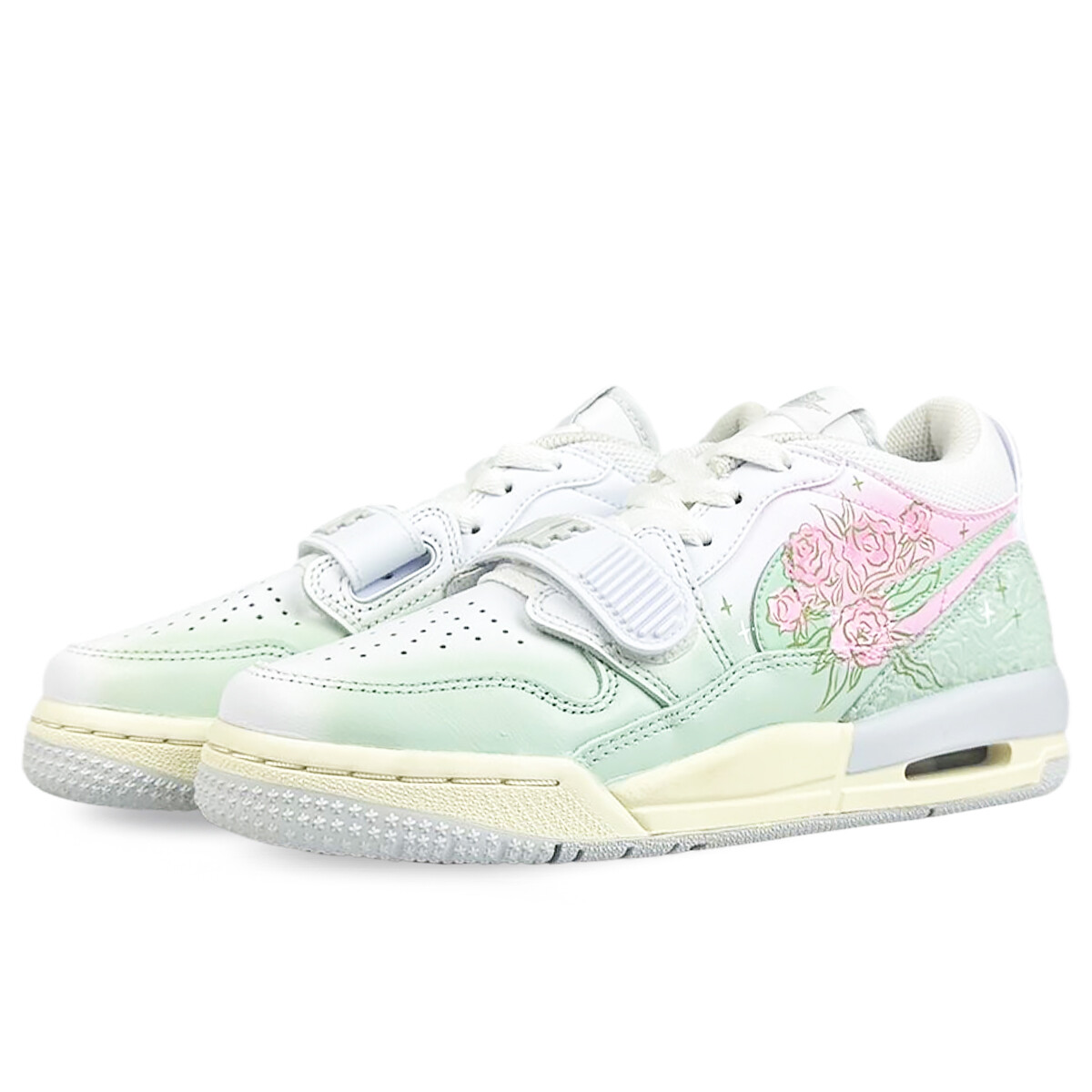 Кроссовки Jordan Legacy 312 Vintage Basketball Shoes Women's Low-top White/Green, зеленый — фото 4