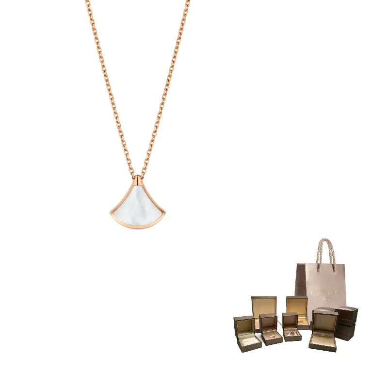 

BVLGARI Divas' Dream колье из коллекции Rose Gold, золото/белый