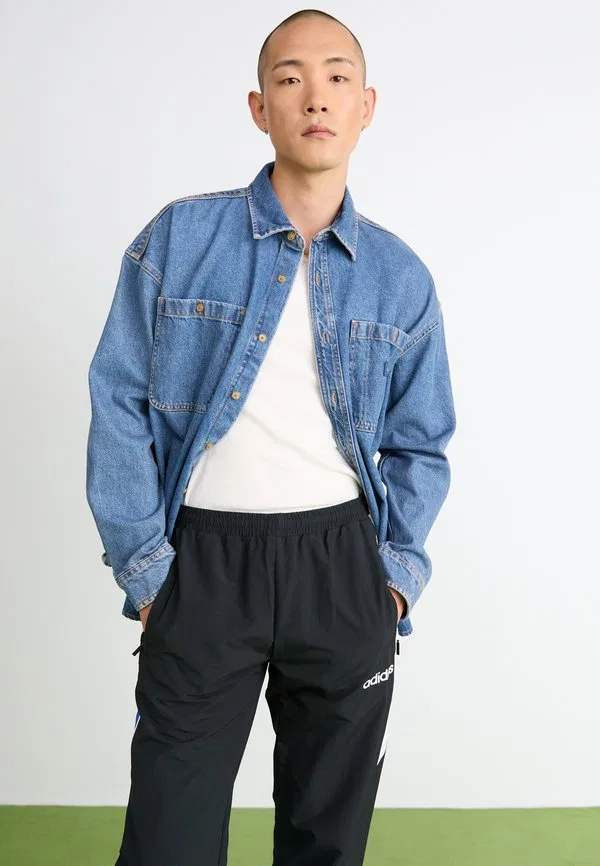 Спортивные штаны спортивные штаны Adidas Originals, Black/White/Blue — фото 4