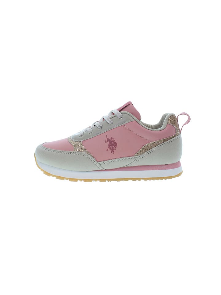 

Кроссовки на шнуровке U.S. Polo Assn., цвет grau/rosa