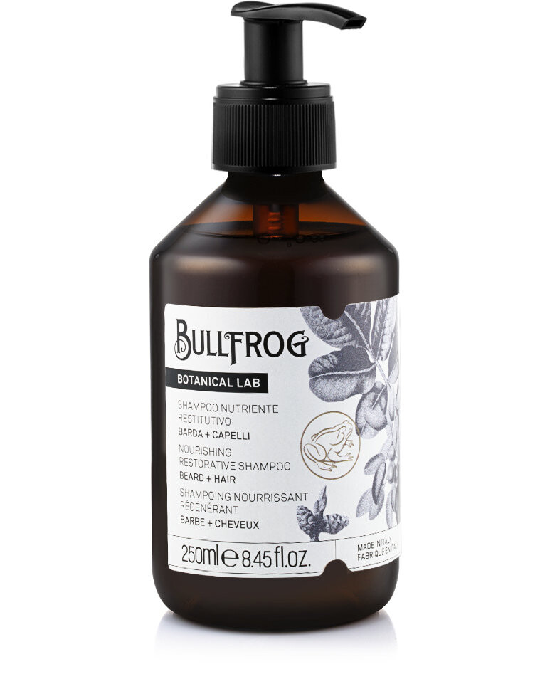 

Bullfrog, Питательный шампунь для волос и бороды, 250 мл
