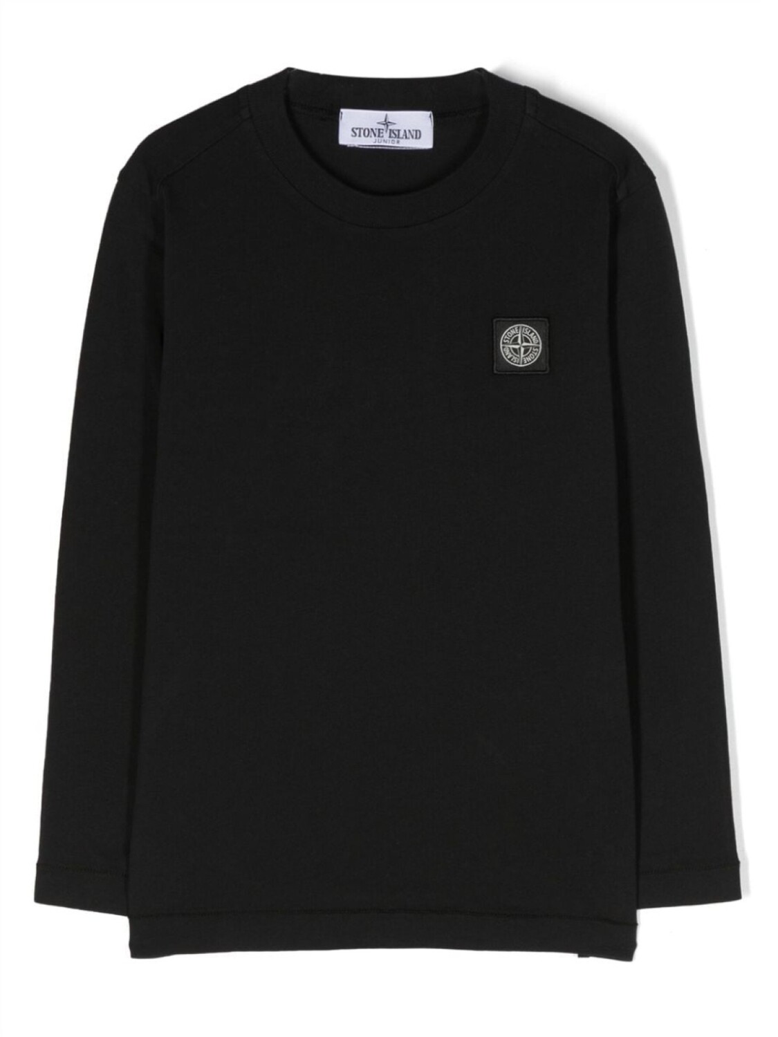 

Stone Island Junior футболка с нашивкой Compass, черный