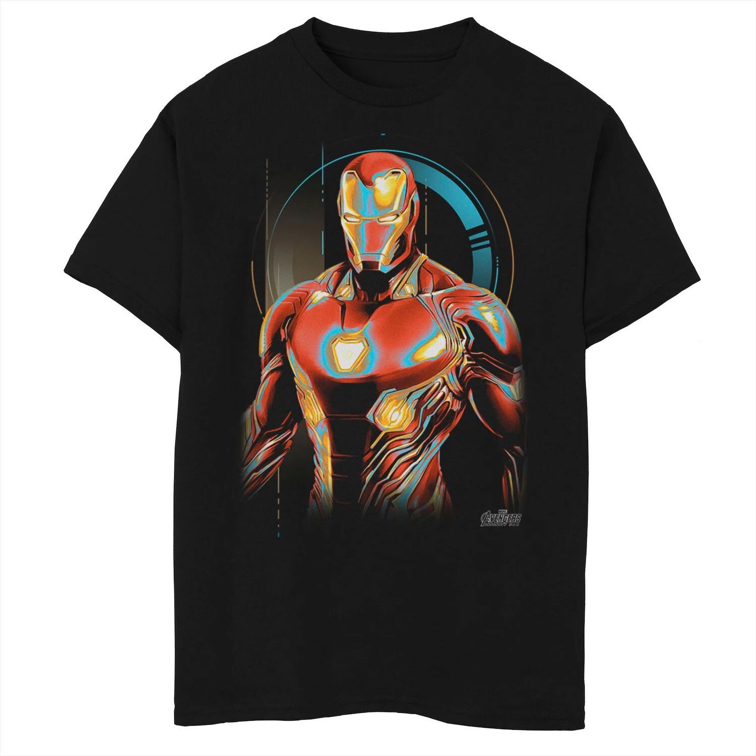

Футболка с графическим рисунком в позе Marvel Infinity War для мальчиков 8–20 лет, Железный человек, цифровой профиль Licensed Character
