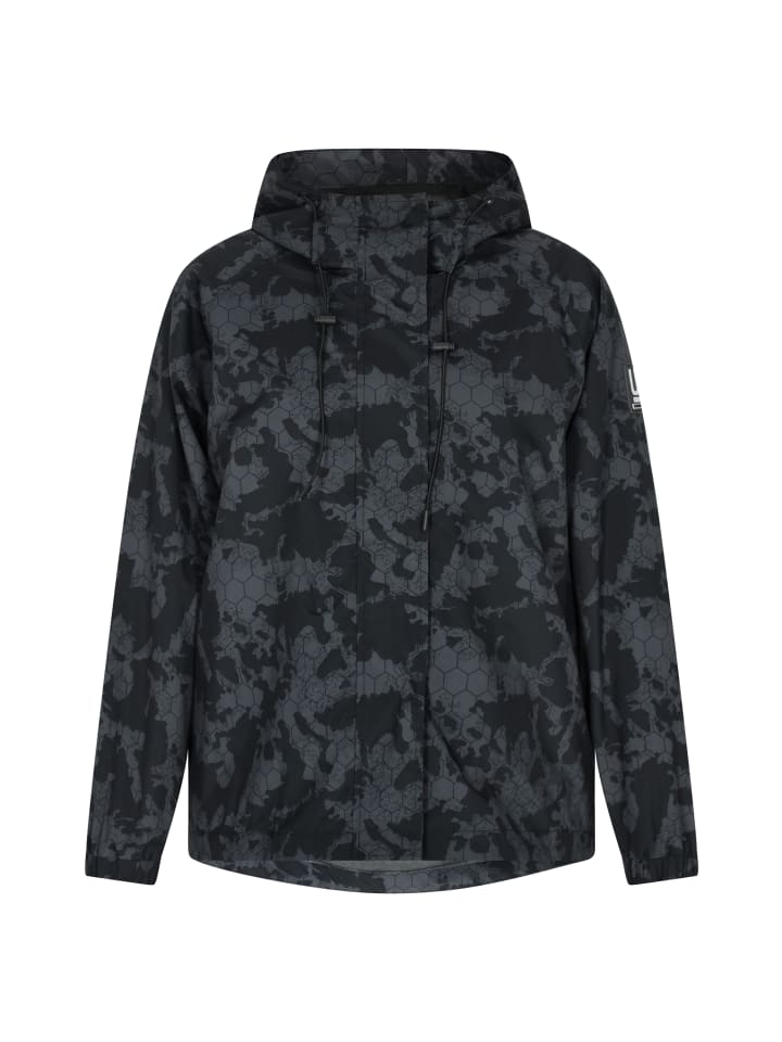 

Schmuddelwedda Женская анорак увеличенного размера в темно-сером, черном и камуфляжном цветах