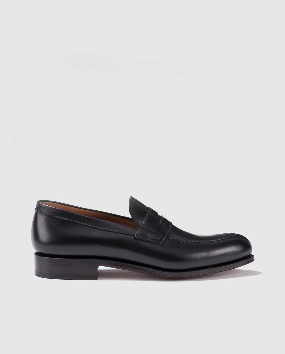 

Мужские мокасины Carmina из черной кожи Carmina Shoemaker, черный