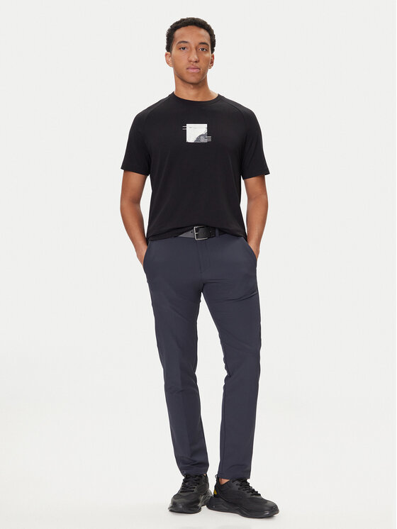Футболка relaxed fit Stripe Zone 50548093 Boss, черный — фото 2