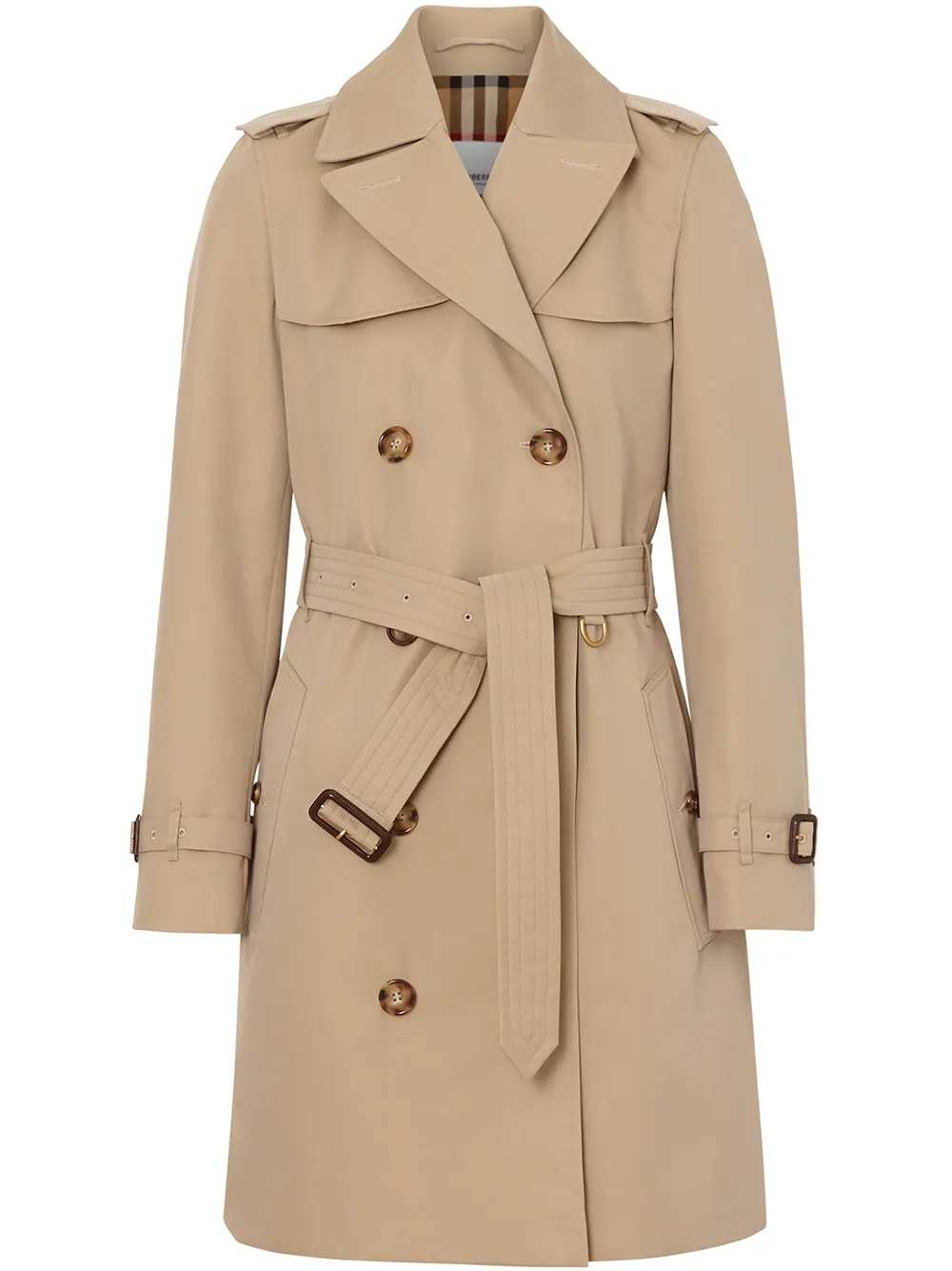 

Тренч The Short Islington BURBERRY, нейтральный