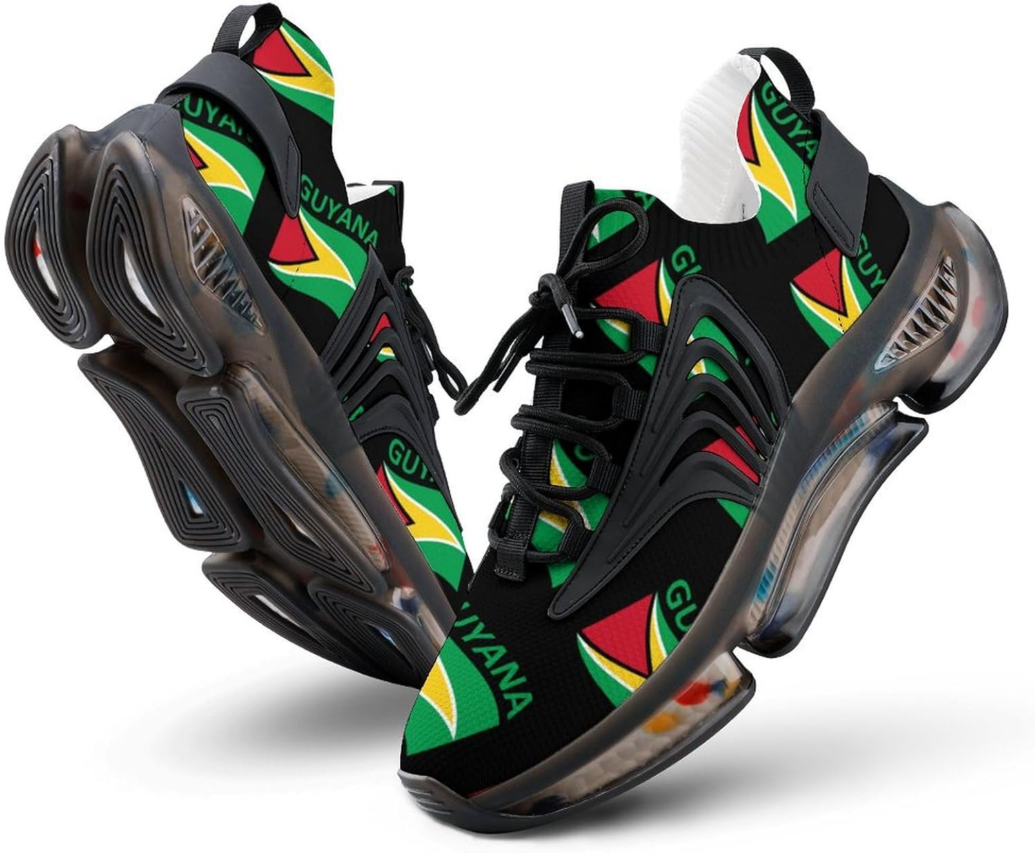 

Мужские спортивные кроссовки с флагом Гайаны, легкие беговые и спортивные кроссовки, модные кеды Lugyrtwkn, 11women/8.5men Style