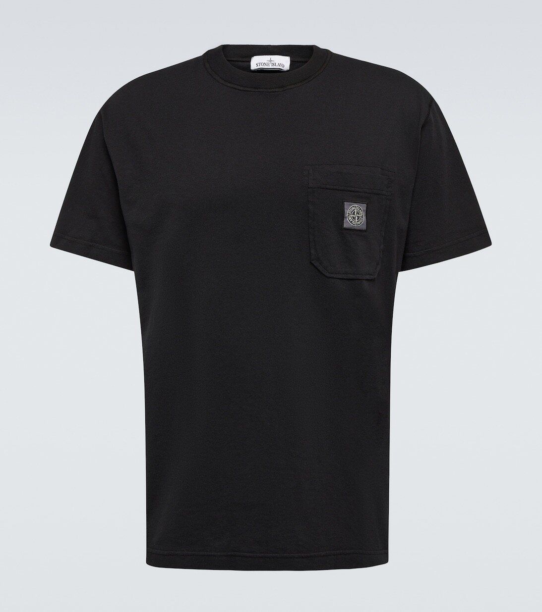 

Футболка из хлопкового джерси Stone Island, черный