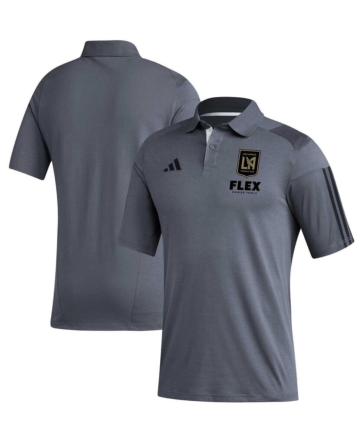 

Мужская серая рубашка-поло для тренировок LAFC 2023 adidas
