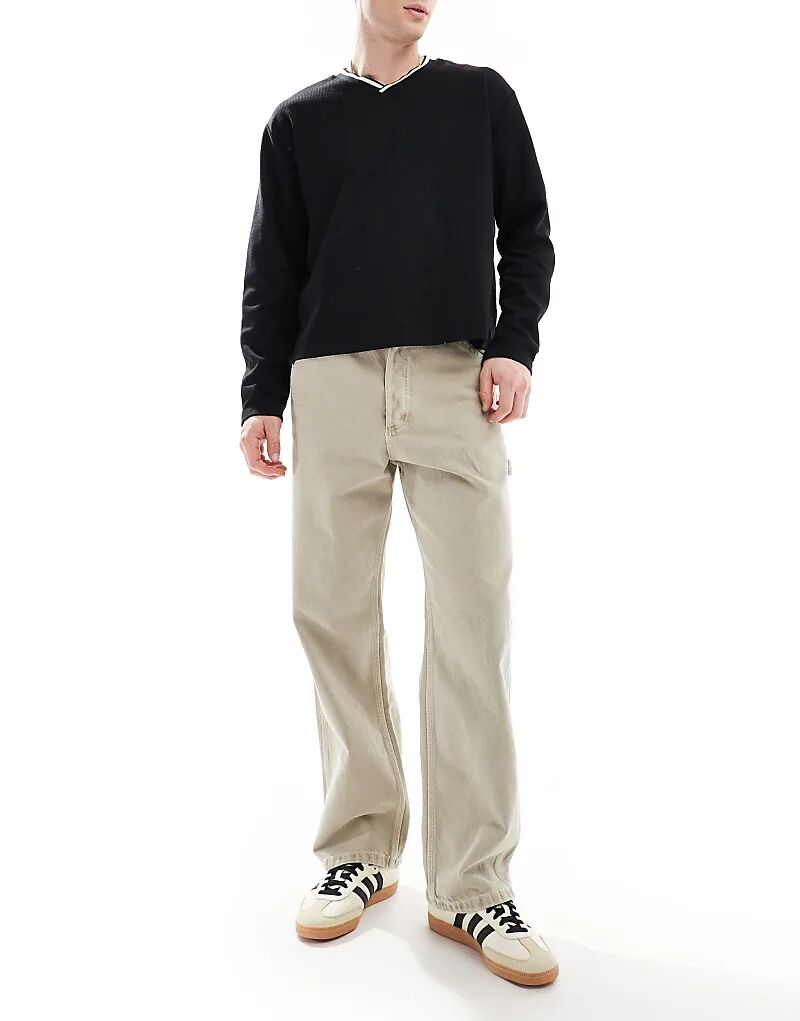 

Джинсы Jack & Jones Alex Baggy Carpenter Fit светло-серого цвета