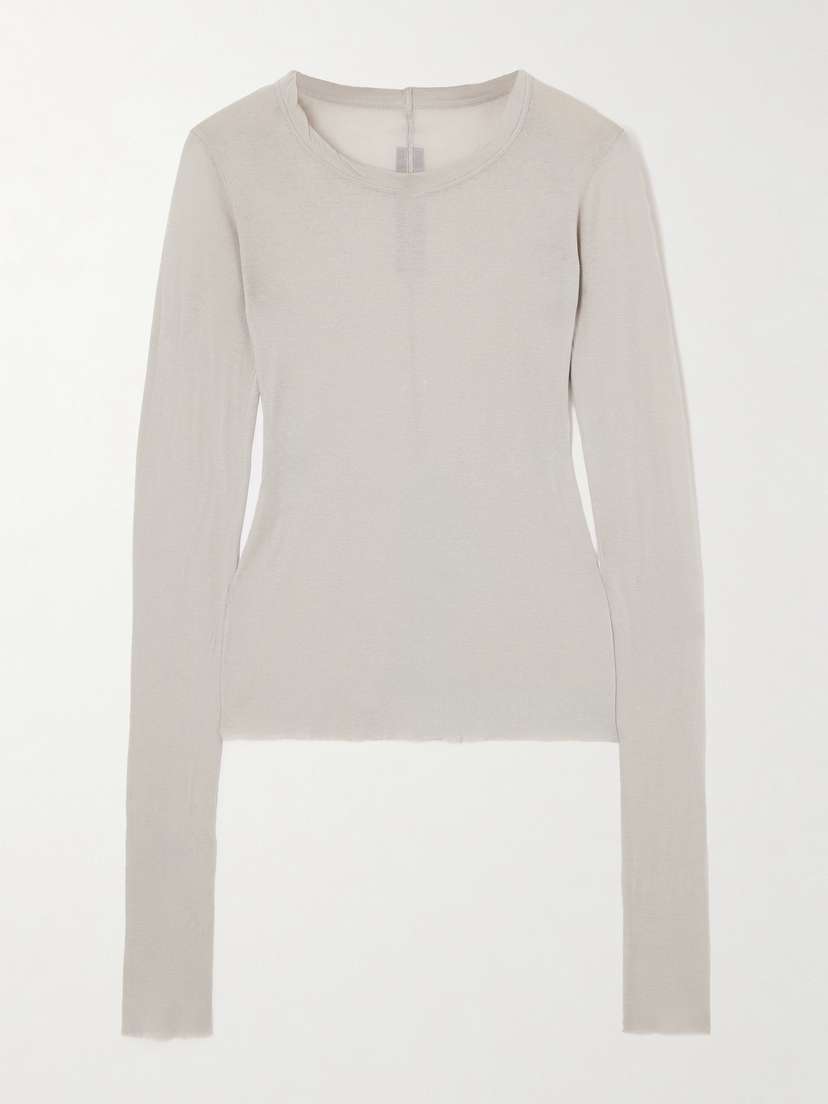 

Футболка из хлопкового джерси Rick Owens, серый