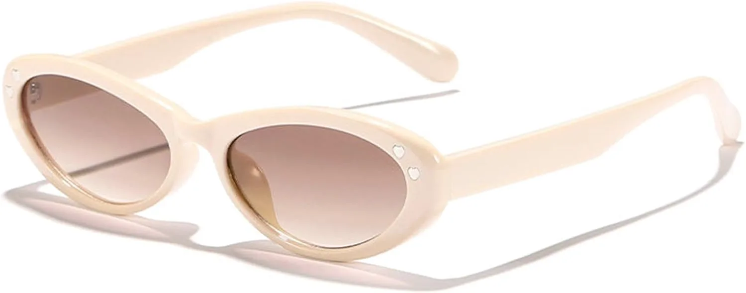 

Женские солнцезащитные очки Helena овальной формы, модные, с градиентным переходом цвета, винтажные, с заклепками, роскошные дизайнерские солнцезащитные очки, C6