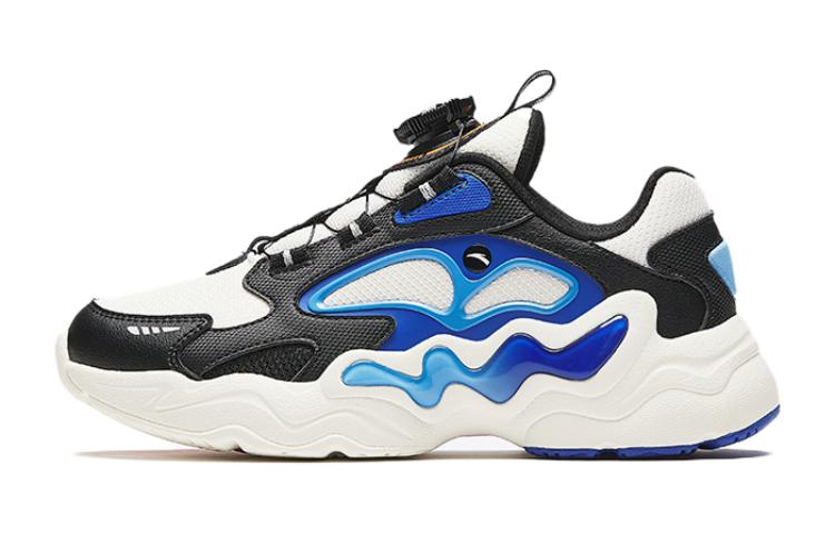 

Антискользящие износостойкие низкие спортивные повседневные кроссовки белый черный синий для подростков Antakids