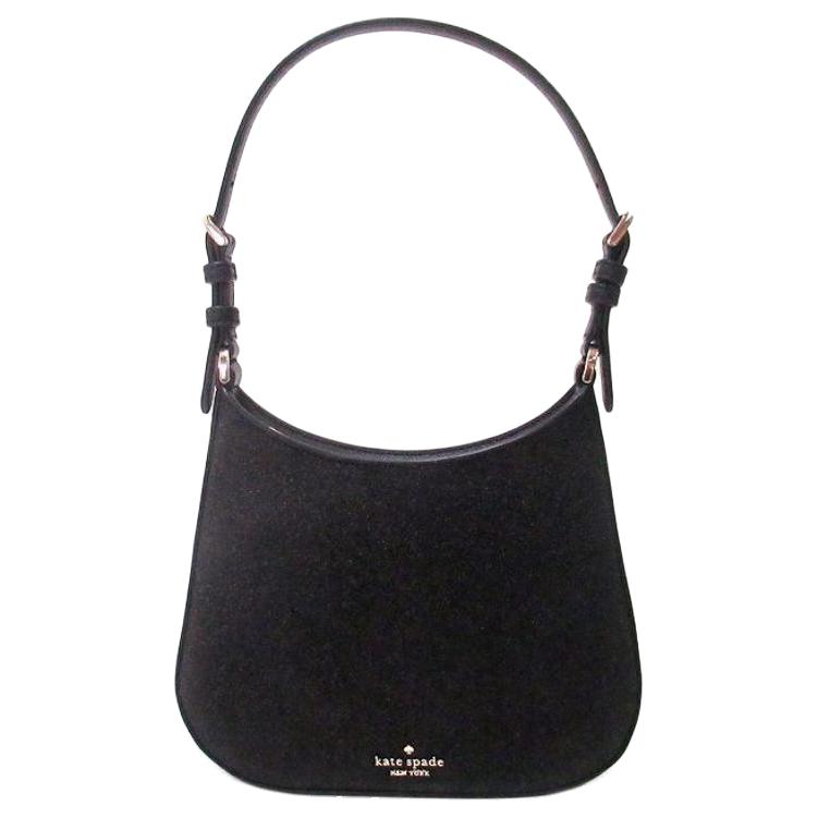 

Kate Spade Женская черная сумка через плечо из блестящей ткани
