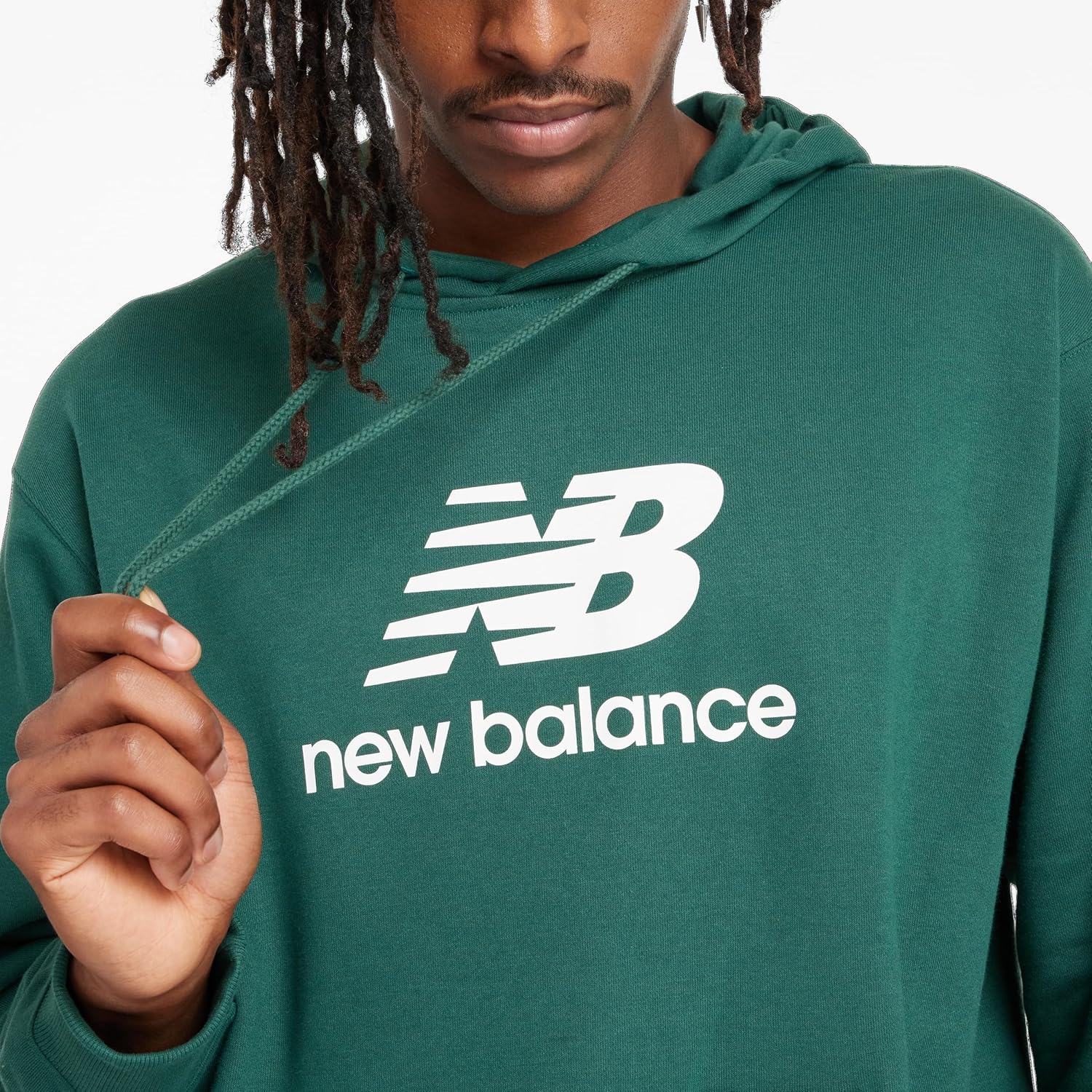 

Толстовка с капюшоном New Balance Mens Nb Essentials Stacked Logo, Nightwatch Green
