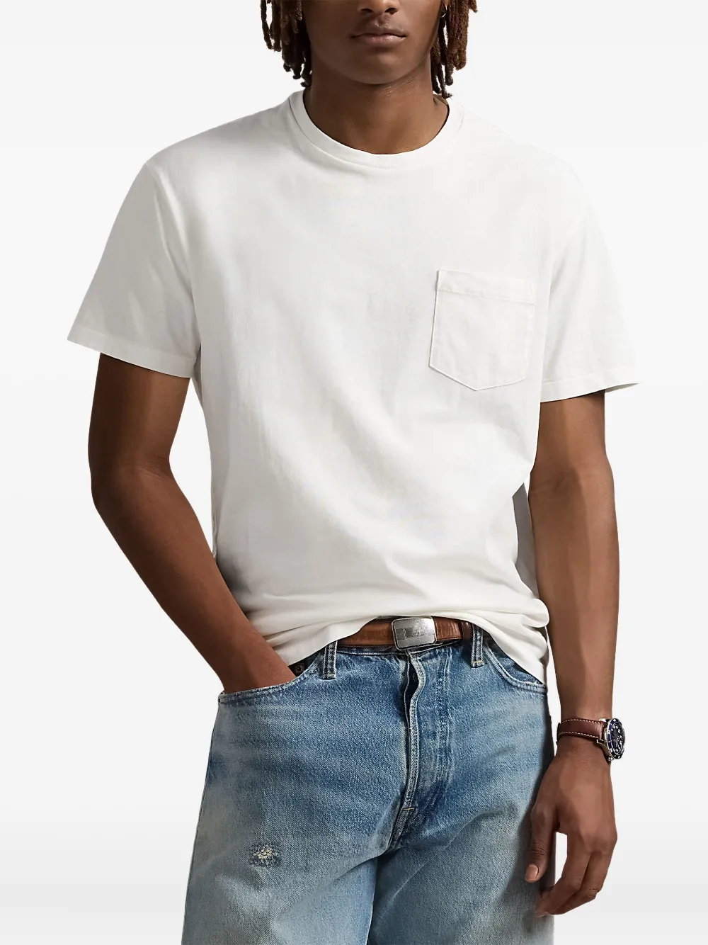Футболка с круглым вырезом POLO RALPH LAUREN, белый — фото 2