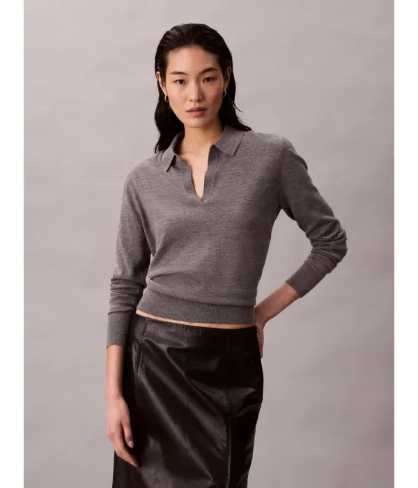 Свитер relaxed fit Calvin Klein, серый
