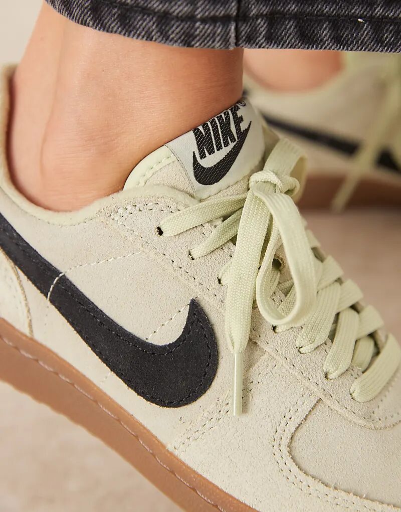 Кроссовки Nike Field General зеленого и черного цветов — фото 4