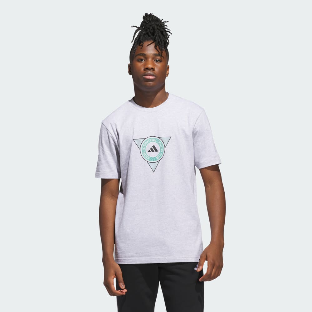 

Футболка Adidas Country Club Monogram Graphic Tee, цвет Light Grey Heather