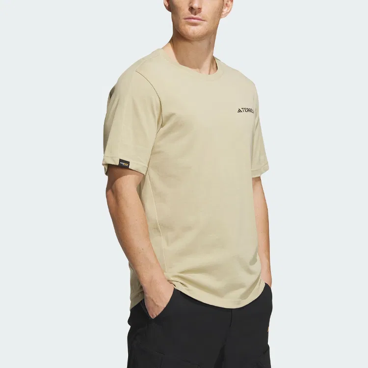 Футболка мужская Adidas Grassland Brown — фото 4