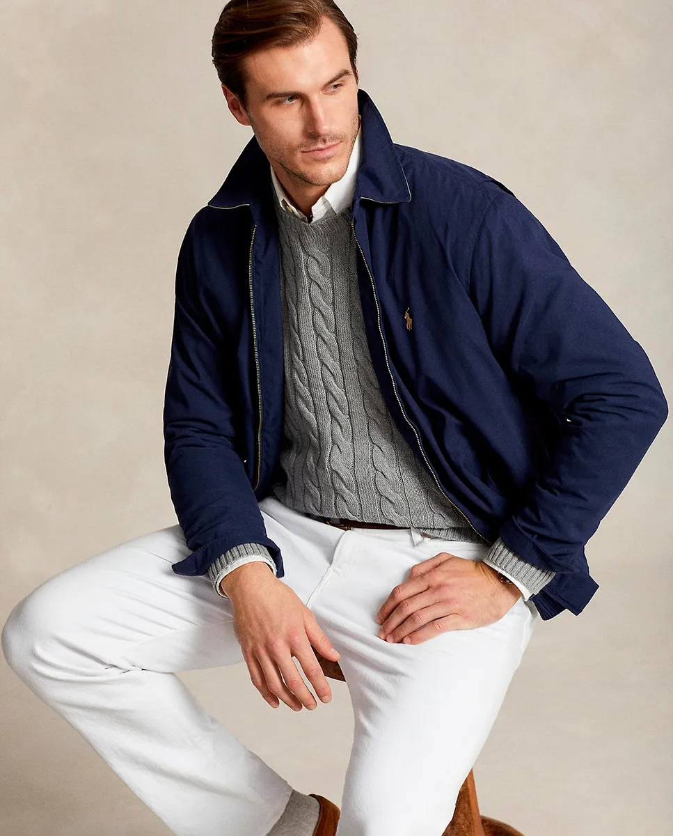 Мужская легкая куртка больших размеров Polo Ralph Lauren, темно-синий — фото 4