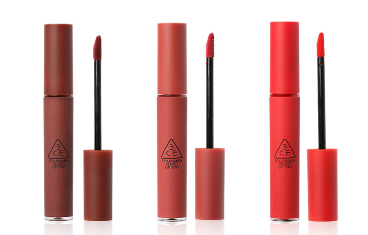 

Вельветовый блеск для губ наборы для макияжа легко растушевываемый матовый тон 3 шт 3CE