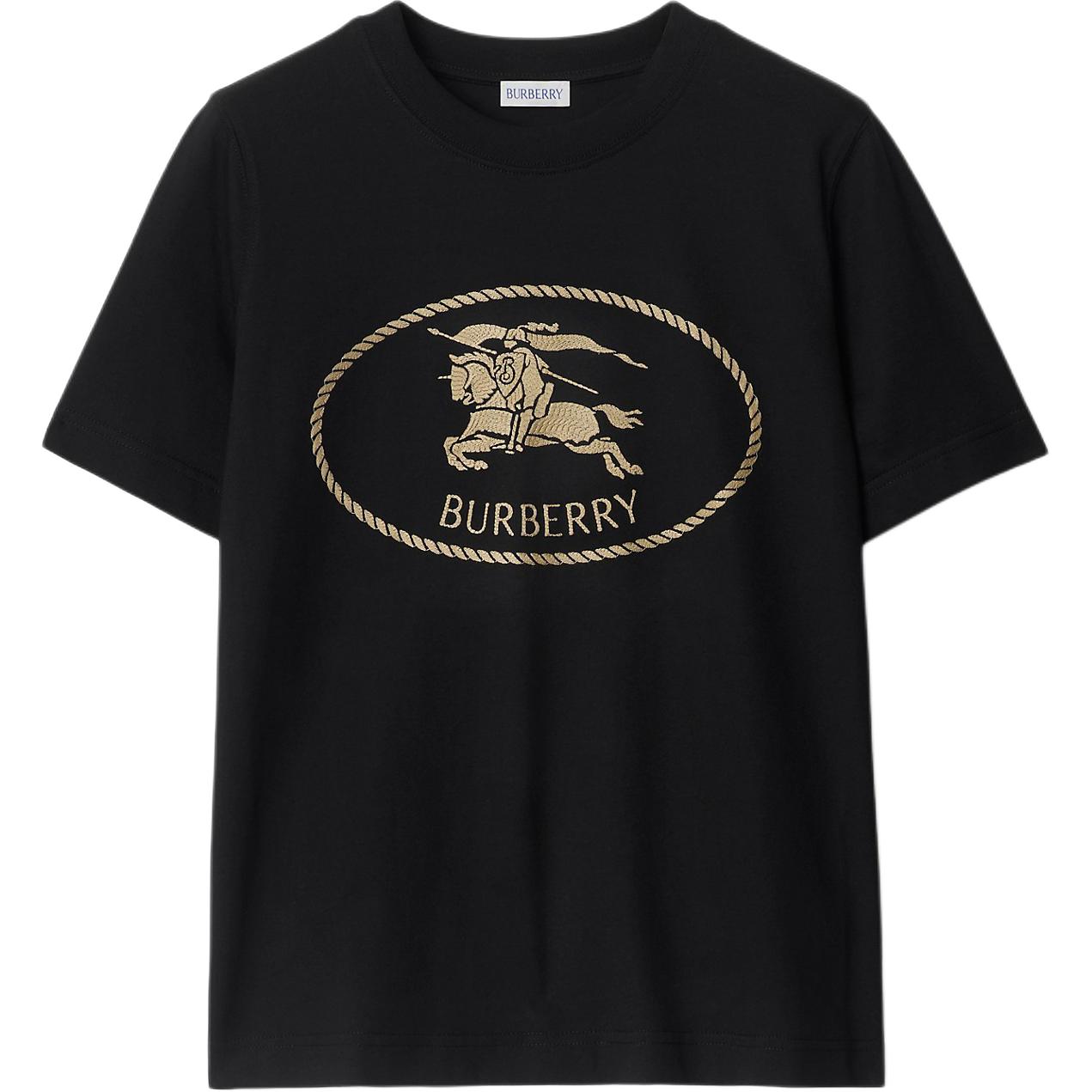 

Burberry Футболка Regular SS25 Women's Black, Черный, Burberry Футболка Regular SS25 Women's Black