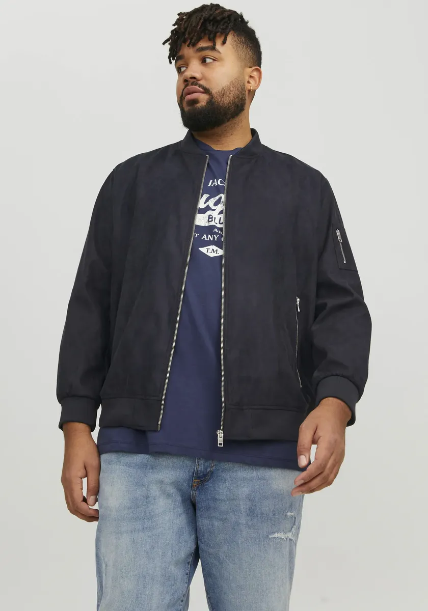 

Блузон Jack & Jones PlusSize "JJEROCKY FAUX SUEDE BOMBER PLS", черный