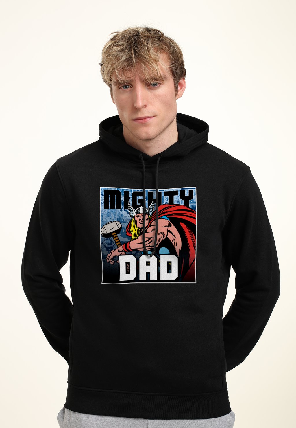 

Толстовка с капюшоном AVENGERS CLASSIC MIGHTY DAD Marvel, черный