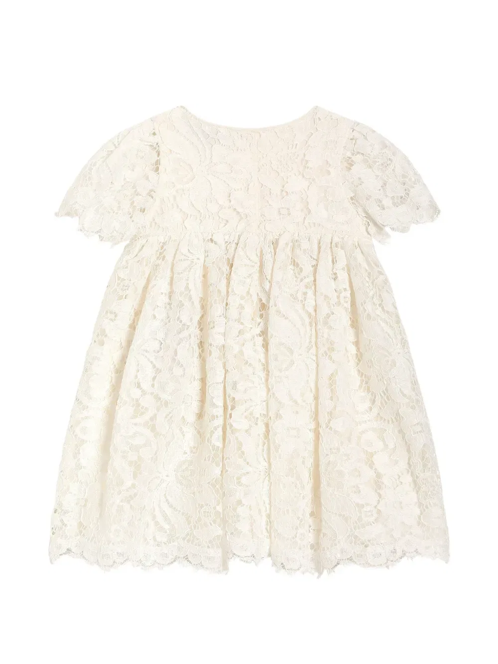 Кружевное детское платье Dolce & Gabbana Kids, белый — фото 2