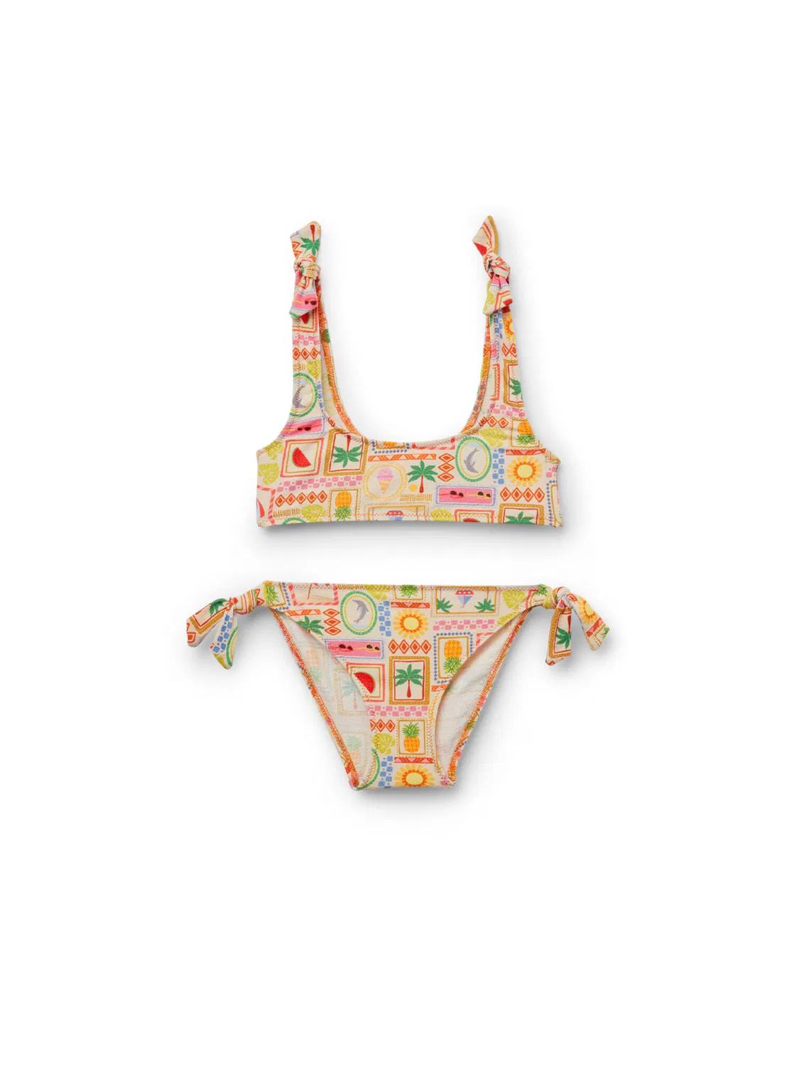 Купальник Calzedonia Summer Motives кремового цвета