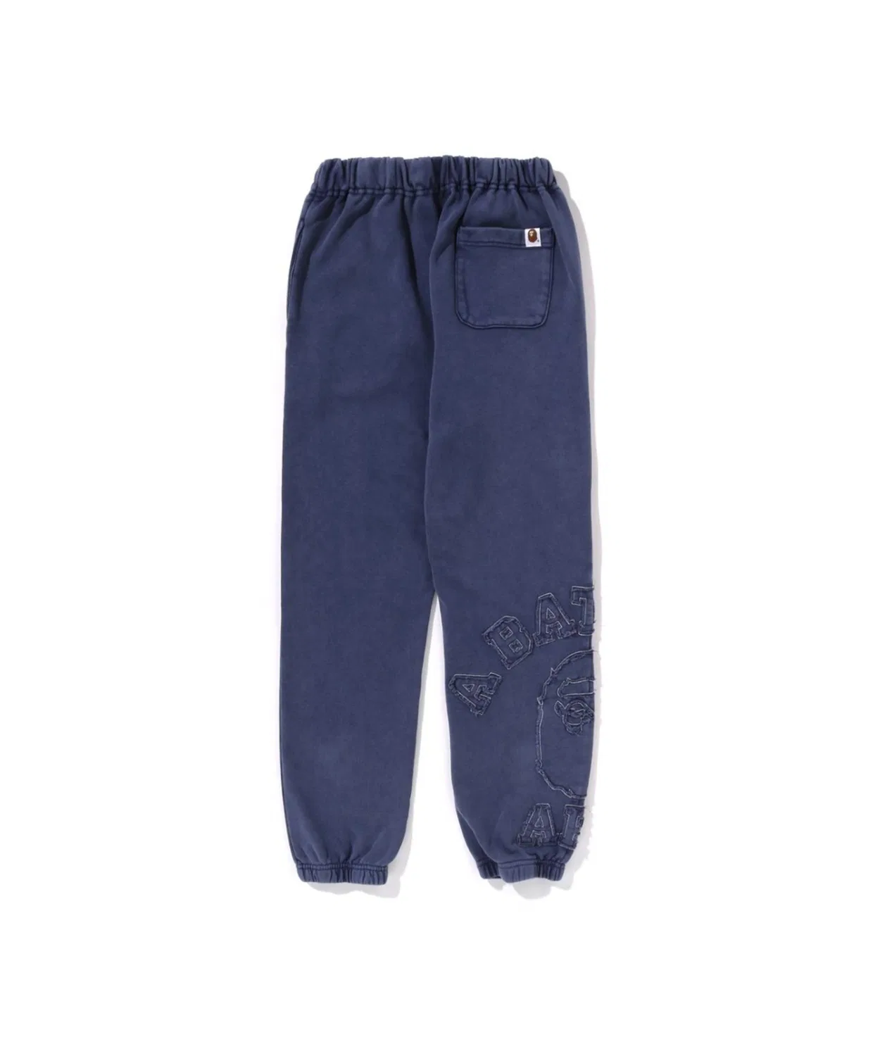Спортивные штаны Vintage Washed College Patch с логотипом, хлопок, тёмно-синие — фото 4