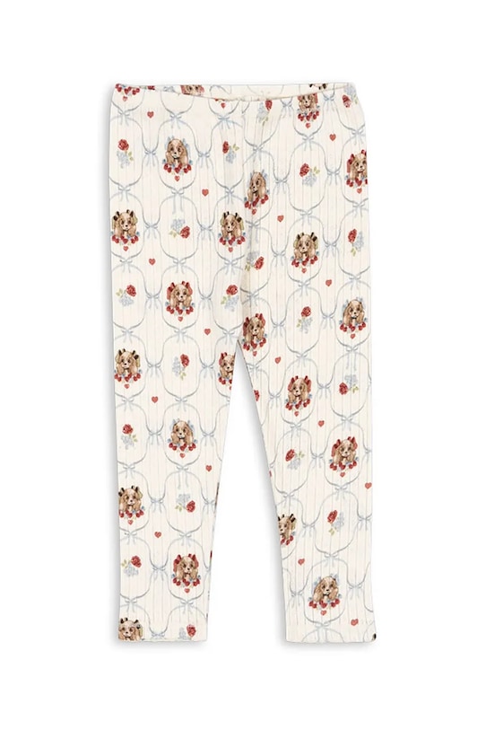 

Детские хлопковые леггинсы MINNIE PANTS GOTS Konges Sløjd, бежевый