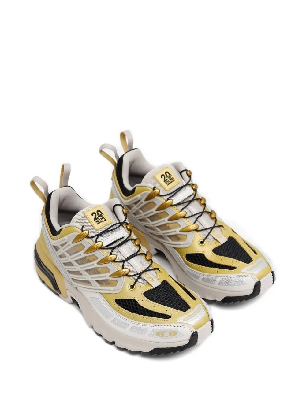 Кроссовки ACS Pro 20Y на шнуровке Salomon, желтый — фото 2