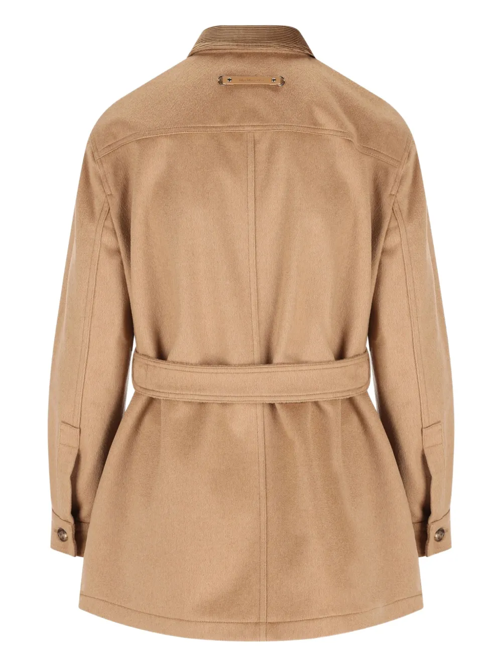 Куртка LEVA с вельветовым воротником и поясом Max Mara, коричневый — фото 2