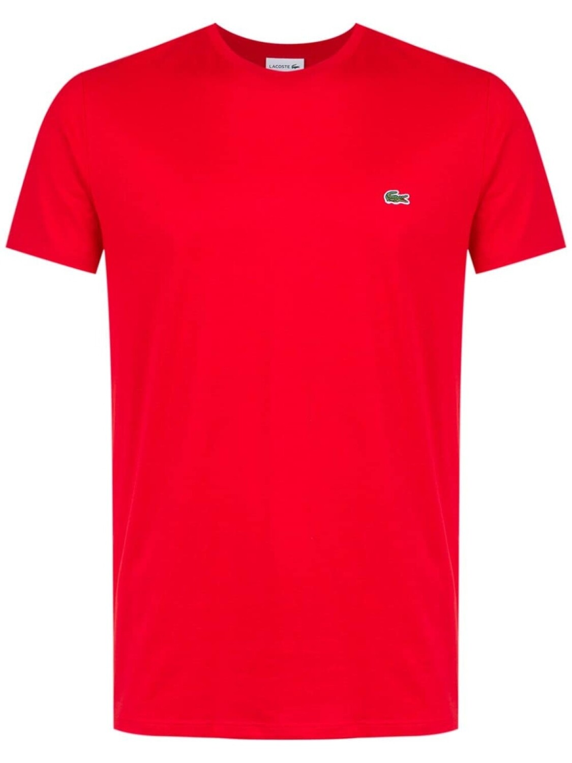 

Lacoste футболка с вышитым логотипом, красный