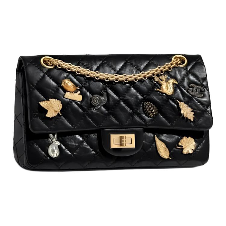 

CHANEL Кожаная черная женская сумка через плечо