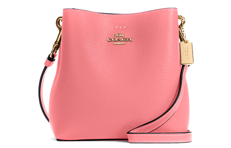 

COACH Городская кожаная сумка через плечо маленькая женская розовая